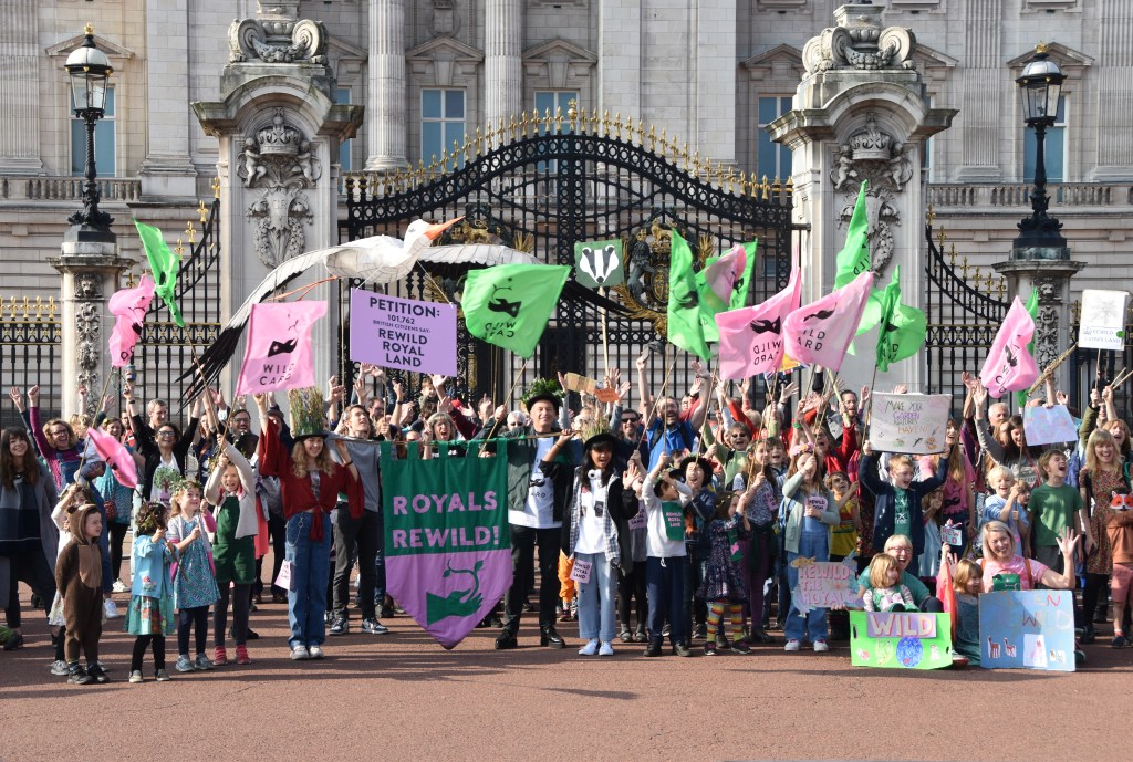 School strikers call on the Royals to rewild their land